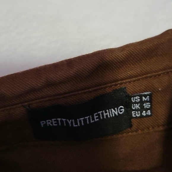 Brown Utility Shirt Dress - Picture 5 of 6